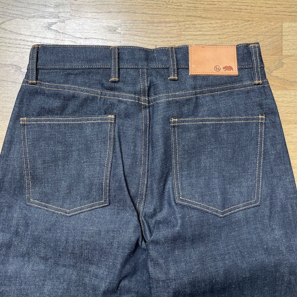 TAYLOR STITCH The Democratic Natural Indigo Selvage Denim Jeans Sz 31x34 $248 - Picture 8 of 13